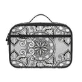 Zentangle Floral Pattern Print Portable Lunch Bag