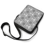 Zentangle Floral Pattern Print Rectangular Crossbody Bag