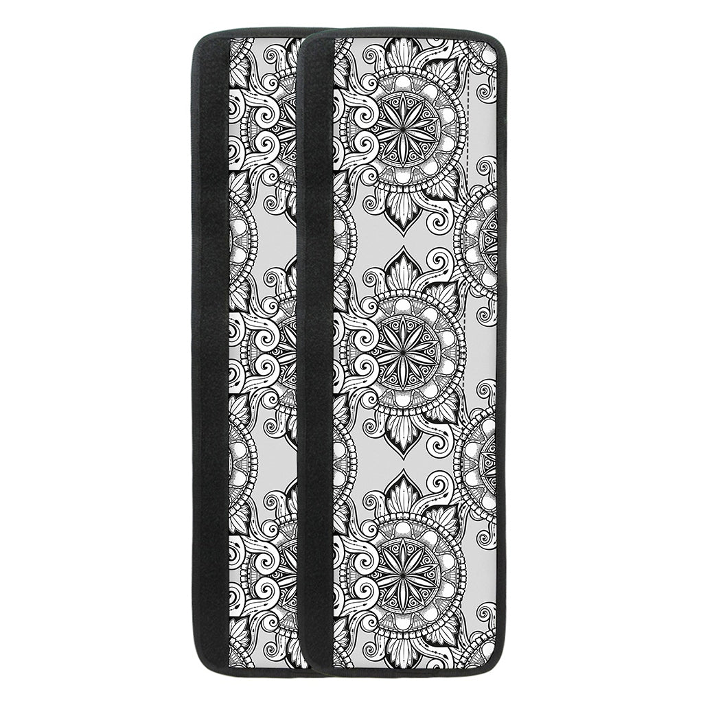 Zentangle Floral Pattern Print Refrigerator Handle Covers