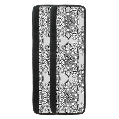 Zentangle Floral Pattern Print Refrigerator Handle Covers
