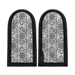 Zentangle Floral Pattern Print Skillet Handle Cover