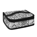 Zentangle Floral Pattern Print Small Lunch Bag