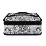 Zentangle Floral Pattern Print Small Lunch Bag