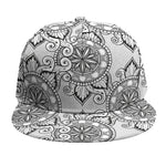 Zentangle Floral Pattern Print Snapback Cap