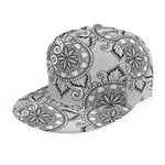 Zentangle Floral Pattern Print Snapback Cap