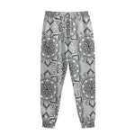 Zentangle Floral Pattern Print Sweatpants