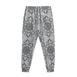 Zentangle Floral Pattern Print Sweatpants