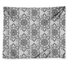 Zentangle Floral Pattern Print Tapestry