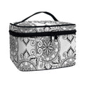 Zentangle Floral Pattern Print Travel Makeup Bag