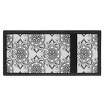 Zentangle Floral Pattern Print Trifold Wallet