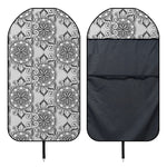 Zentangle Floral Pattern Print Waterproof Car Seat Cover