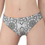 Zentangle Floral Pattern Print Women's Panties