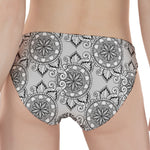 Zentangle Floral Pattern Print Women's Panties