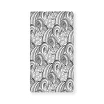 Zentangle Flower Pattern Print Baby Crib Sheet