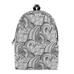 Zentangle Flower Pattern Print Backpack