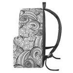 Zentangle Flower Pattern Print Backpack