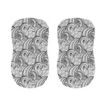 Zentangle Flower Pattern Print Bar Stool Covers