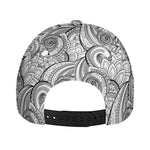 Zentangle Flower Pattern Print Baseball Cap