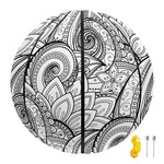 Zentangle Flower Pattern Print Basketball