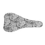 Zentangle Flower Pattern Print Bicycle Seat Cover