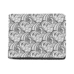 Zentangle Flower Pattern Print Bifold Wallet
