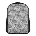 Zentangle Flower Pattern Print Casual Backpack