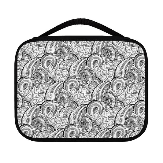 Zentangle Flower Pattern Print Classic Bible Case
