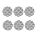 Zentangle Flower Pattern Print Coaster Set