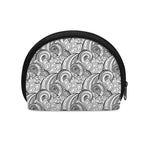 Zentangle Flower Pattern Print Coin Purse