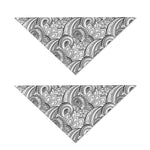 Zentangle Flower Pattern Print Dog Bandana