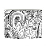 Zentangle Flower Pattern Print Drum Lamp Shade