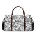 Zentangle Flower Pattern Print Duffel Bag