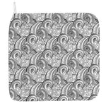 Zentangle Flower Pattern Print Hand Towel