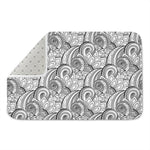 Zentangle Flower Pattern Print Indoor Door Mat