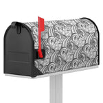 Zentangle Flower Pattern Print Mailbox Cover