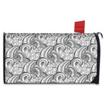 Zentangle Flower Pattern Print Mailbox Cover