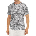 Zentangle Flower Pattern Print Men's Short Sleeve Rash Guard