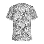 Zentangle Flower Pattern Print Men's Sports T-Shirt