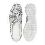 Zentangle Flower Pattern Print Mesh Casual Shoes