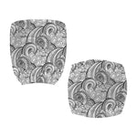 Zentangle Flower Pattern Print Office Chair Cover