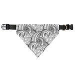 Zentangle Flower Pattern Print Over The Collar Dog Bandana