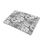 Zentangle Flower Pattern Print Pet Cooling Mat Cover