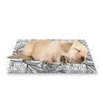Zentangle Flower Pattern Print Pet Cooling Mat Cover