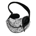 Zentangle Flower Pattern Print Pet Sling Carrier