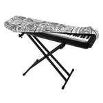 Zentangle Flower Pattern Print Piano Keyboard Cover