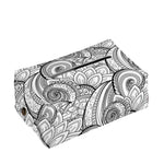 Zentangle Flower Pattern Print Rectangle Tissue Box Cover
