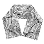 Zentangle Flower Pattern Print Scarf