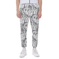 Zentangle Flower Pattern Print Joggers