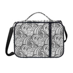 Zentangle Flower Pattern Print Shoulder Strap Bible Bag