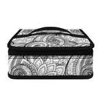 Zentangle Flower Pattern Print Small Lunch Bag